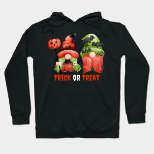 Trick or Treat Halloween! Cute Gnomes Halloween Pumpkin Spooky Season Autumn Vibes Halloween Thanksgiving and Fall Color Lovers Hoodie